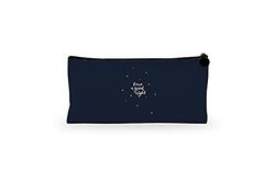 Bonamaison Estuche de Lona con Cremallera para lápices, con impresión Digital, para Escuela, Bolsa de Lona para niños, niñas, 100% algodón, Unisex, 1 Unidad, 21 x 12 cm