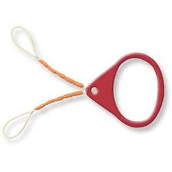 Zebco Unisex - Adulto Silicone Stopper Accessori Arancione 7 mm