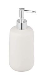 WENKO Distributeur de Savon Olinda - Blanc - Accessoire de Salle de Bain - 0,5 l 70188400 8 x 20 x 7,7 cm