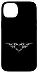 Gothic Heart Emo Tribal Heart Love Tattoo Aesthetic Emo Case for iPhone 14 Plus