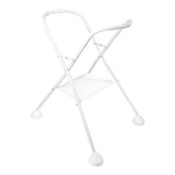 BÉABA, Soporte para Bañera y Cambiador de Bebé, Compatible con Bañera, Cambiador Camele'O, Plegable, Desmontable, Blanco