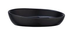 WENKO Porte-Savon Badi Noir céramique - Coupe à Savon, Céramique, 11.5 x 3 x 11.5 cm, Noir
