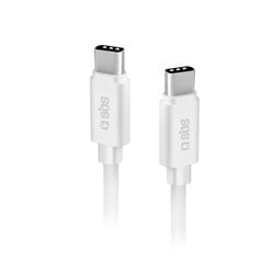 SBS Câble de Recharge et de données 1,5 m, câble avec 2 connecteurs USB-C, câble Compatible avec iPhone 15, Samsung, Huawei, Xiaomi, tablettes, Ordinateurs Portables