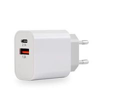 MUTTO USB C-Laddare, 10W QC3.0 2-Port [C och A] Universell Laddare för iPhone 13 12 Pro 11 X XS XR 8 Plus, AirPods 2, iPad, Macbook, Samsung S21 S20 S10 S9 S8, Xiaomi, Huawei