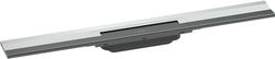 hansgrohe Ready-set douchegoot RainDrain Flex, afvoergoot 700 mm, vloerafvoer douche inkortbaar voor wandmontage, chroom