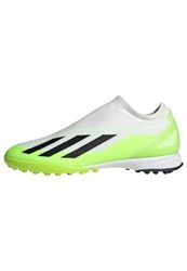 adidas Herr X Crazyfast.3 snörlösa fotbollsskor torvskor, Ftwr vit kärna svart Lucid citron, 44 EU