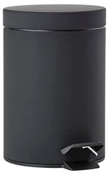 Zone Denmark Solo Poubelle à pédale Dia. 17 x 25 cm 3 litres Noir
