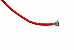 VS electrónico 278128 silicona alambre Siff, 2,5 mm²), color rojo