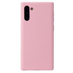 Ultradunne Samsung Galaxy Note 10-hoes, [schokbestendige, krasbestendige valbescherming] stijlvolle zachte TPU, dun, dun, matte telefoonhoes voor Samsung Galaxy Note 10 – roze