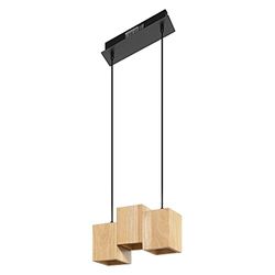 LEDVANCE Lámpara colgante SMART+ DECOR Wood WiFi, 21W, 1950lm, luz blanco dinámico (3000K a 6500K), regulable, madera certificada FSC, controlable por app, compatible con Amazon, Google, etc.
