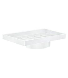 SMEDBO Spare Porcelain O348 zeepbakje, 2,5 x 11,2 x 18,3 cm, wit