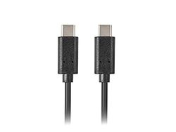 Cable 2.0 LANBERG USB C Macho/USB C Macho 0.5M Negro