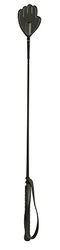 PFIFF Cravache à Sauter en Plastique avec tapette Manuelle Noir 65 cm