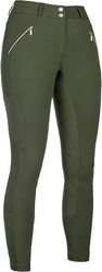 HKM Lia High Waist Alos Full Seat Pantalones, Verde Oliva, 30 W para Mujer