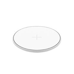 Juice Wireless 10W Charger, QI Certified 10W Pad for Apple iPhone 14, 14 Pro, 13, 13 Pro, 12, 11, X, XS, 8 & Samsung | Fast Wireless Charger | White