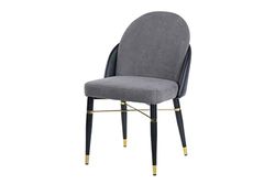 Adda Home Silla, Hierro, Negro/Gris/champan, Mediano