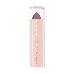 Wet n Wild Rich Satin Lip Color, Rossetto a Lunga Durata, Effetto Finito Satinato, Formula Idratante che non Asciuga e Riccamente Pigmentata, Texture Liscia e Vellutata, Hush Lil' Beige