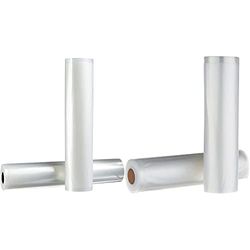 AmazonBasics Rotoli sottovuoto per alimenti, 30 cm x 600 cm, Pacco da 2 & Rotoli sottovuoto per alimenti, 22 cm x 500 cm, Pacco da 2