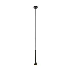 Eglo 97604 Iluminação suspensa Preto, Ouro GU10 5 W LED, iluminação de suspensão, preto, ouro, preto, ouro, aço, preto, interior, II