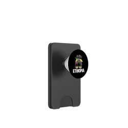 Etiopía Chica Moño De Cabello Desordenado Mujer Etíope PopSockets PopWallet para MagSafe