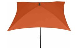 Siena Garden City Parasol Central Anthracite/Terre Cuite 180 x 180 cm