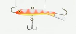 Rapala - Esca da Pesca Artificiale Spinning Jigging Rap - Esca di Simulazione con Azione Nuoto Naturale Jigger - Profondità Nuoto Variabile - 7cm/18g - Prodotta in Estonia - Glow Zebra Fluorescent Red