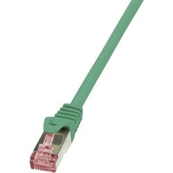 Logilink CQ2035S CAT6 S/FTP PIMF PrimeLine Patch Cable, 1 Meter Length, Green, Green, 1 Meter Length