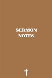 Minimalist Sermon Note Journal for Church, Bible Study or Small Group | Simple, Organized Church Notes for 60 sermons
