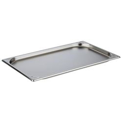 APS 81100 Contenedor GN 1/1, contenedor gastronorm de acero inoxidable/dimensiones 32,5 x 53 cm/profundidad 20 mm/volumen 2,5 litros