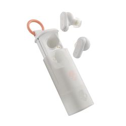 Skullcandy Dime Evo In-Ear Wireless Earbuds, 36 Hr Battery, Microphone, Works with iPhone Android and Bluetooth Devices - Bone Orange