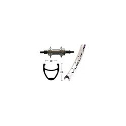 Bike-Parts H-Rad 9Schr ZKR, Ruota. Unisex-Adulti, Argento, Taglia Unica