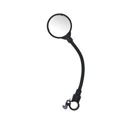NEWRBAN | Specchietto Retrovisore per Bici e Monopattino - Dotato di Aggancio Universale per Manubri con Diametro 22-31,8 mm - Angolazione e Direzione Regolabili - Facile Installazione - Nero