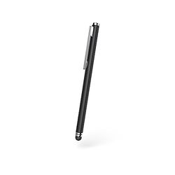 Hama Slim Touchscreen Stylus Pen for All Tablets & Smartphones, Universal Capacitive Touch Display Pen, Black