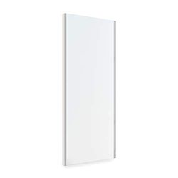 Emuca - Pull-out mirror for inside wardrobe, adjustable interior furniture mirror, 340x1000mm (13,4x39 inch), metallic gray finish