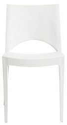 GRAND SOLEIL S6314B Grandsoleil Upon Paris - cadeira empilhável de polipropileno, 51 x 49 x 80 cm, branco, branco