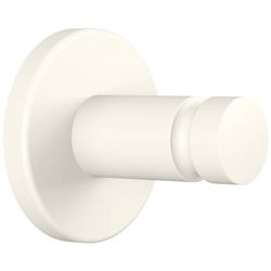 tesa MOON WHITE Towel Hook, matt white, for bathroom and WC - for bathrooms in industrial style and modern bathrooms - drill-free, incl. adhesive solution - 37 mm x 37 mm x 36 mm