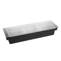 Garcia de Pou Condiment Container 3 Compart, Zwart, 49,5x15,7x9 CM