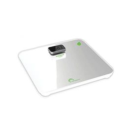 LITTLE BALANCE 8329 Kinetic Prémium Blanc / Silver - Pèse-personne sans pile - Ecologique grâce à son bouton Little Balance - 180 kg / 100 g