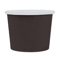 50 st - Små burkar 60 Ml 210 + 18 Pe G/M2 Ø6,15/4,75X4,8 Cm Svart Kartong