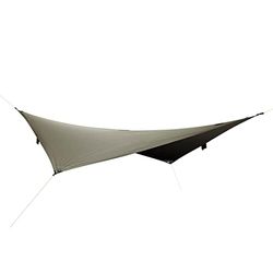 Tatonka 2467 Tarp 3 TC (400 x 400 cm) - Waterdicht tarp van katoenmix met uitstekende uv-stabiliteit, oogjes en lussen - beschermt tegen zon, wind en regen - beige