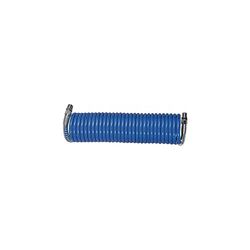 Spiraalslang, schroefverbinding en anti-knikveer, polyamide, R 3/8, slang ø 12x9, PN bij 23 °C max. 19 bar, lengte: 5,0 m