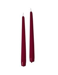 Cereria di Giorgio Risthò Velas cónicas para candelabro, cera de parafina, bordô, 2,2 cm, 10