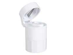 GIMA Combo, gestion des pilules pratique et pratique avec 4 fonctions dans un seul porte-pilules, coupe-pilules, compartiment portable et gobelet à eau, 25766