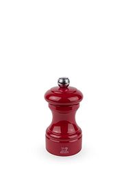 PEUGEOT - Bistro 10 cm Pepper Mill - Classic Grind System - Made with PEFC Certified Wood - Lifetime Guaranteed Mechanism - Made in France - Bistrorama - Passion Red Colour