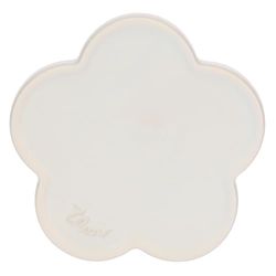 Thun - Porte-Savon Fleur - Stoneware - Collection d'accessoires de Salle de Bain - Ø 11-2,2 cm h