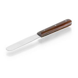 Couteau spatule Usbeck® inox, manche bois 300 mm