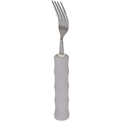 Homecraft Standard Foam Cutlery, Arthritis Aids, For Weak Grip, Easy Grip Eating Utensils for Elderly or Disabled, Fork, Ivory, 1 count
