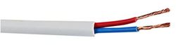 PRO POWER PP3045 Luidsprekerkabel, 2 Core, 2x 1.50mm, LSHF, Wit, 50m