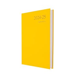 Collins Essential kalendarz akademicki A5 na rok akademicki 2024–25 dni, żółty, planer akademicki dla studentów i nauczycieli, ESSA51M.45-2425, od lipca 2024 do lipca 2025