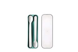 Mepal – Baby feeding spoon Mepal Mio – Long-handled baby spoon – Dishwasher-safe baby spoon – Baby Utensils - & BPA-free - Set of 2 – Deep turquoise